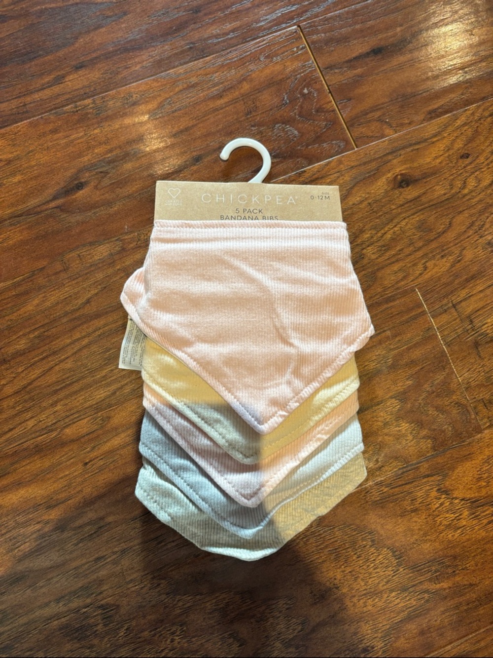 chick pea Pastel Ribbed Bandana Bibs - Pink, Yellow, Mint, Blue, Lavender